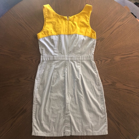 GAP Color Block Gray and Mustard Dress - Picture 4 of 4
